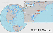 Gray Location Map of ZIP code 11377