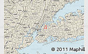 Shaded Relief Map of ZIP code 11377