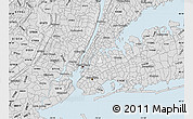 Silver Style Map of ZIP code 11377