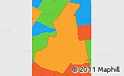 Political Simple Map of ZIP code 11377