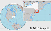Gray Location Map of ZIP code 11379, highlighted state