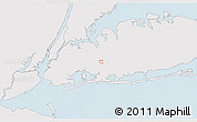 Silver Style 3D Map of ZIP code 11411, single color outside