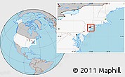 Gray Location Map of ZIP code 11416, highlighted country, highlighted county