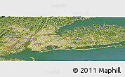 Satellite Panoramic Map of ZIP code 11426
