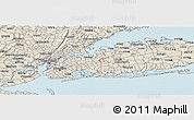 Shaded Relief Panoramic Map of ZIP code 11426
