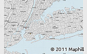 Silver Style Map of ZIP code 11427