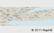 Classic Style Panoramic Map of ZIP code 11432