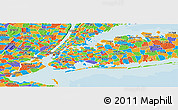 Political Panoramic Map of ZIP code 11432