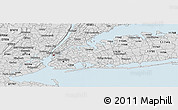 Silver Style Panoramic Map of ZIP code 11432