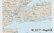 Shaded Relief Map of ZIP code 11434