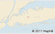 Classic Style 3D Map of ZIP code 11501, single color outside
