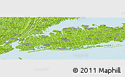 Physical Panoramic Map of ZIP code 11501