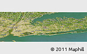 Satellite Panoramic Map of ZIP code 11501