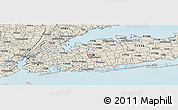 Shaded Relief Panoramic Map of ZIP code 11501