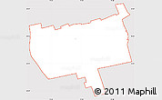 Classic Style Simple Map of ZIP code 11501, cropped outside