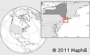 Blank Location Map of ZIP code 11509, highlighted country, highlighted state