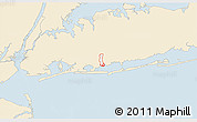 Classic Style 3D Map of ZIP code 11510, single color outside