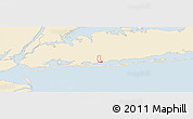 Classic Style Panoramic Map of ZIP code 11510, single color outside