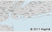 Silver Style 3D Map of ZIP code 11559