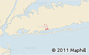 Classic Style 3D Map of ZIP code 11566, single color outside