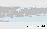 Gray Panoramic Map of ZIP code 11570, single color outside