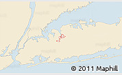 Classic Style 3D Map of ZIP code 11576, single color outside
