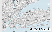 Silver Style Map of ZIP code 11576