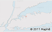 Silver Style 3D Map of ZIP code 11579, single color outside