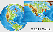 Physical Location Map of ZIP code 11580, within the entire country