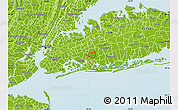 Physical Map of ZIP code 11580