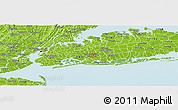 Physical Panoramic Map of ZIP code 11580