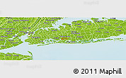 Physical Panoramic Map of ZIP code 11581