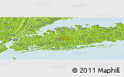 Physical Panoramic Map of ZIP code 11590