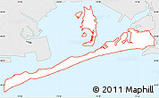 Silver Style Simple Map of ZIP codes starting with 116
