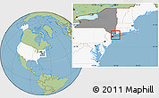 Savanna Style Location Map of ZIP code 11709, highlighted country, highlighted state