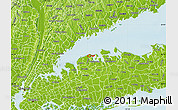 Physical Map of ZIP code 11709