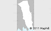 Gray Simple Map of ZIP code 11710