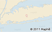 Classic Style 3D Map of ZIP code 11714, single color outside
