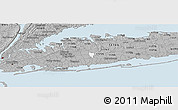 Gray Panoramic Map of ZIP code 11714
