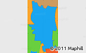 Political Simple Map of ZIP code 11714