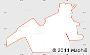 Silver Style Simple Map of ZIP code 11732