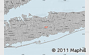 Gray Map of ZIP code 11749