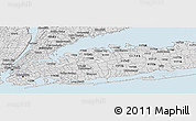 Silver Style Panoramic Map of ZIP code 11753