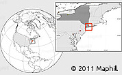 Blank Location Map of ZIP code 11756, highlighted country, highlighted state
