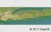 Satellite Panoramic Map of ZIP code 11756