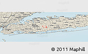 Shaded Relief Panoramic Map of ZIP code 11756