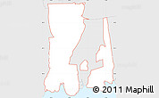 Silver Style Simple Map of ZIP code 11758