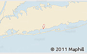 Classic Style 3D Map of ZIP code 11762, single color outside