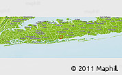 Physical Panoramic Map of ZIP code 11762
