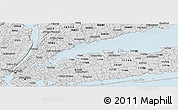 Silver Style Panoramic Map of ZIP code 11765